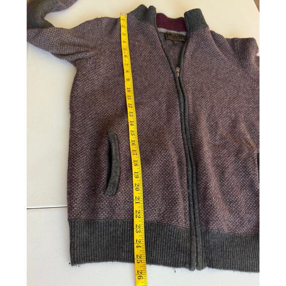 Jos A Bank Reserve Sweater Men Large Wool Modern knit preppy dark academia - Picture 4 of 12